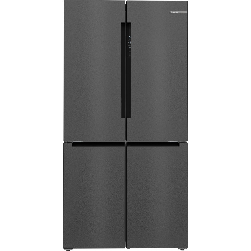 Bosch Serie 4 KFN96AXEA Frigorifero Side by Side 4 Porte Total No Frost Classe E Altezza 183 cm Acciaio nero spazzolato anti-impronta