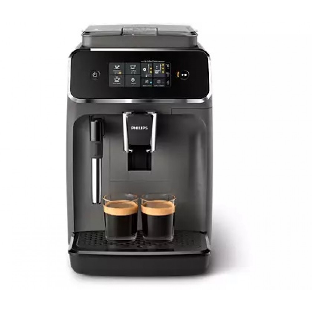 Macchina Caffè Automatica Espresso con Macinacaffè ed Erogatore di Vapore Caffè in Grani colore Nero Philips 2200 Series EP2224/10 - immagine 2