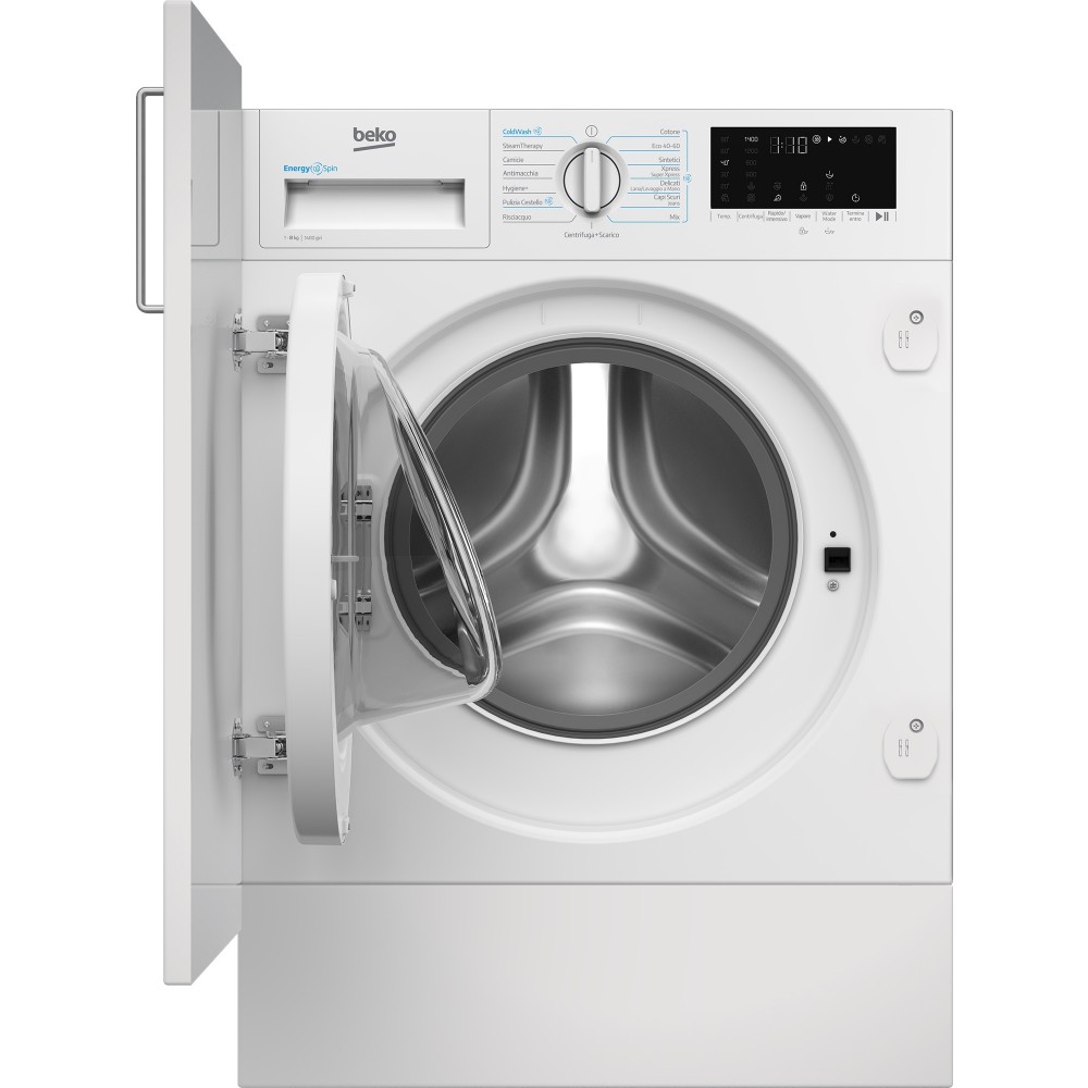 Beko WIT8A4BW Lavatrice da incasso Scomparsa totale 60 cm 8 Kg classe A 1400 giri/min. Motore Inverter AutoClean - immagine 3